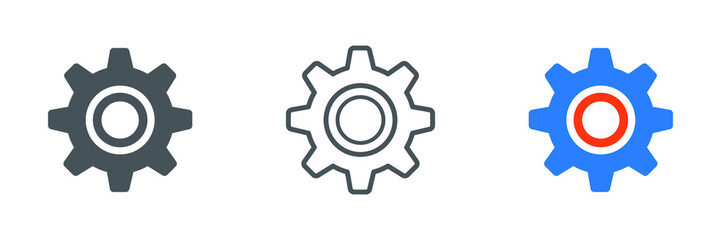 gear icon vector. gear icon vector illustration