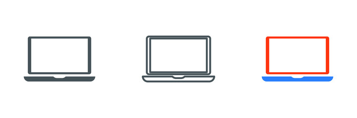 laptop icon vector. laptop icon vector illustration