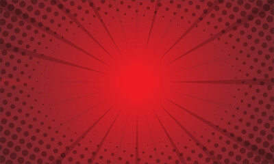 Comic burst red background 