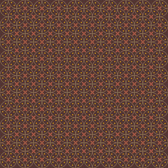 Batik Kawung editable vector design. For textile, background, and wallpaper. Seamless pattern.