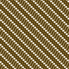 Simple Batik Parang seamless pattern. Editable vector.