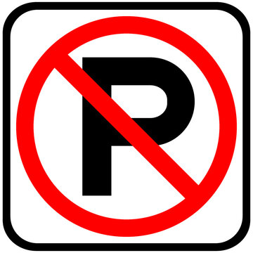 no parking sign, no parking symbol