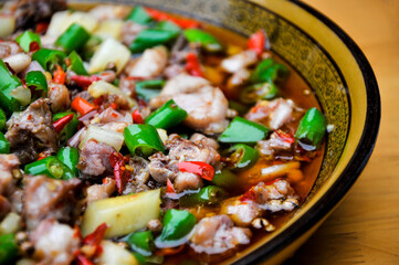 Spicy diced rabbit,Sichuan Cuisine,chinese food