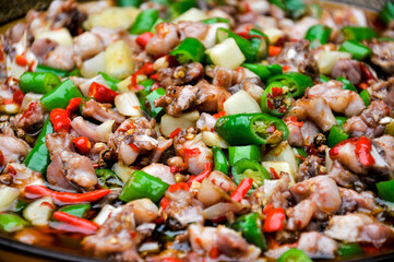 Spicy diced rabbit,Sichuan Cuisine,chinese food