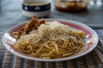 spaghetti with chicken