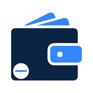 blue wallet icon clip art preview