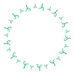 새싹 프레임 디자인