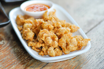 deep fried chicken dish, fried chicken or Crispy chicken pop or Chicken Pop