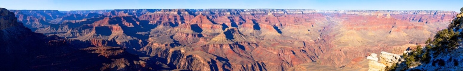 Panoramic view of the Grand Canyon, December 26, 2015