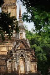 Archaeological and Buddhist sites, historical religious sites, Buddha, temples, ceremonial areas, religious attractions, Buddhist churches, antiques, pagodas, nature and dharma, Buddha statue.