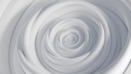 Circular waves on a white flat surface