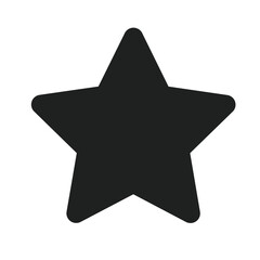 Obraz premium Star Sign with Solid Icon