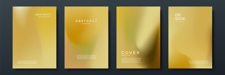 Abstract gradient texture background with dynamic blurred effect. Minimal gradient background with modern gold bronze color for presentation design, flyer, social media cover, web banner, tech poster