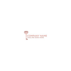 Key Home Real Estate and Love Logo Sign Design