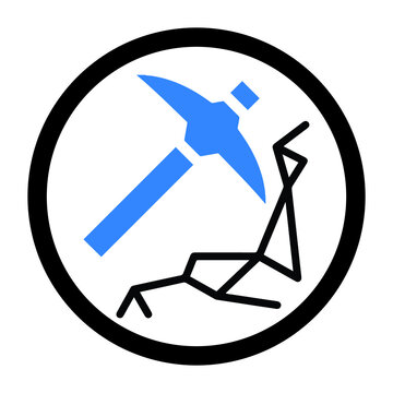 recommend clip art: Digging mine or mining quarry icon