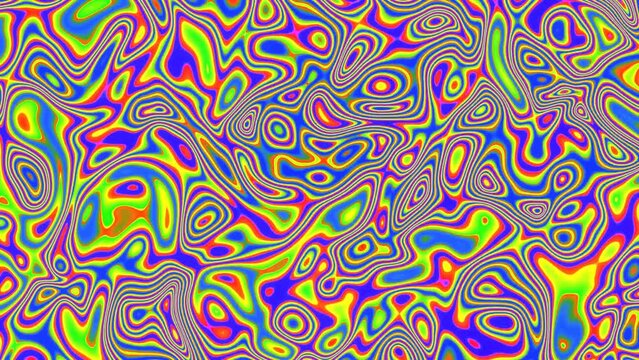 psychedelic thermal waves visual art