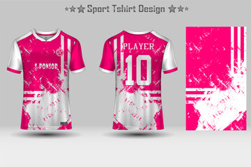 Football jersey mockup abstract geometric pattern sport t-shirt design © Ibnu