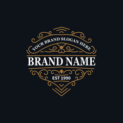 Badge Vintage Style Logo Design Template