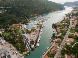 ACI Marina Dubrovnik, aerial view - obrazy, fototapety, plakaty