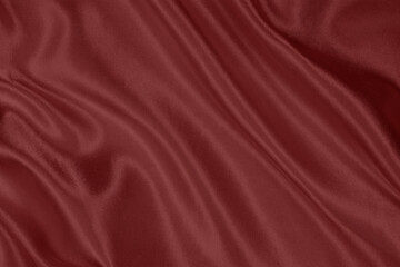 Fototapeta premium Closeup of Romantic Red Silk Fabric