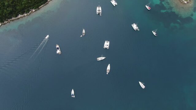 Aerial view of Korcula, Croatia