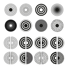 circle icons. Vector illustration. stock image.