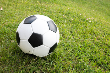 soccer ball on grass
