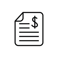 Banking documents icon vector graphic illustration