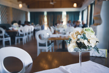 Interior of a modern urban restaurant