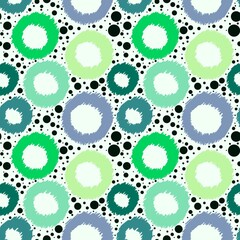 Abstract geometric circle seamless pattern for kids and linens and fabrics and wrapping paper and hobbies