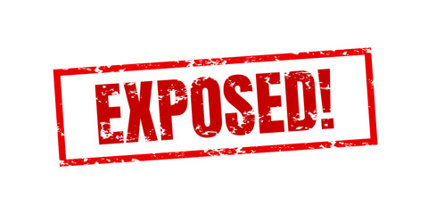 Rubber stamp with word exposed inside, vector illustration