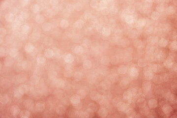 Pink bokeh circle abstract shining background. Blurred glittering wallpaper.