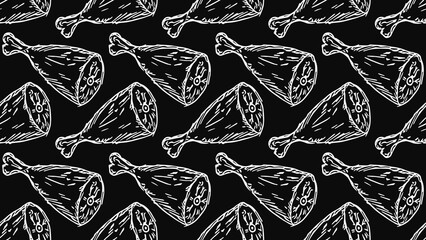 Fototapeta premium Horizontal meat background