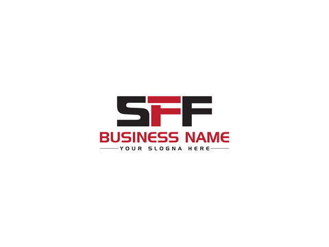 Initial SFF Logo Letter Vector, Creative SF s f f Logo Letter Design With Colorful Three Letter Unique Symbol For Business Or Brand