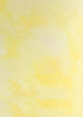 Watercolor abstract yellow background with texture of stain, spray, splash and spot, fashion elements