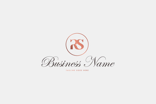 RS classic logo with fancy script font