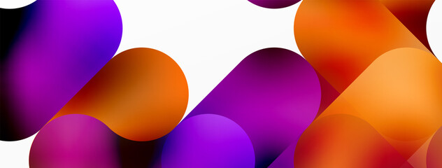 Round shapes and circle geometric abstract background. Vector Illustration For Wallpaper, Banner, Background, Card, Book Illustration, landing page