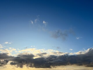 Clouds with blue sky featuring 