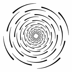 Speed lines in circle form.