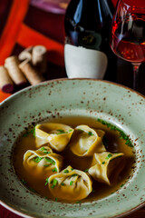 Soup with dumplings