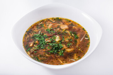 Soup with mushrooms