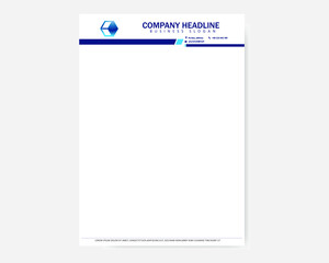 Fototapeta premium Business letter head design template