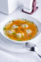 Soup with meat balls