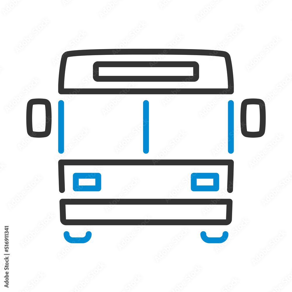 Poster city bus icon