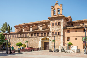 Fototapeta na wymiar View at the Monastery of Santa Catalina in the streets of Teruel - Spain