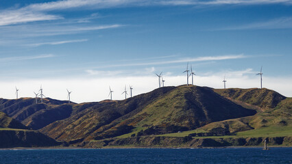 Meridian Energy Wind farm at Makara, Wellington, Aotearoa / New Zealand. © Gary