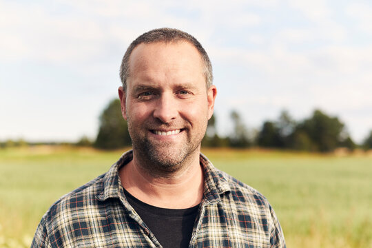 Portrait of smiling mid adult man