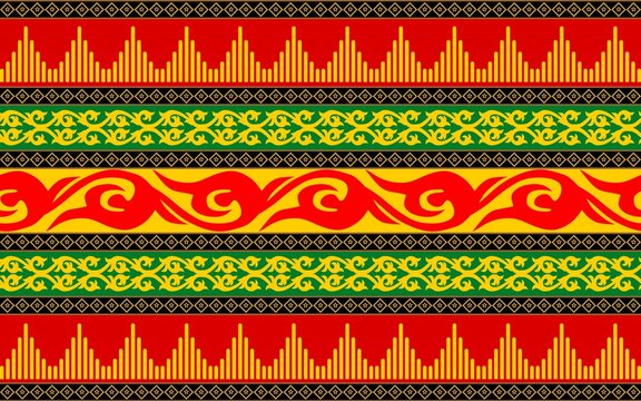 Acehnese batik motifs. Traditional art pattern from the province of Aceh. Indonesia