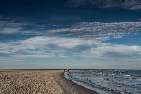 Clouds over beach