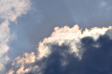 Dramatic panorama sky after sunrise